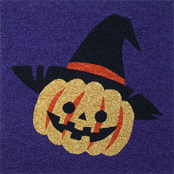 ハロウィンかぼちゃ　タイルカーペット画像