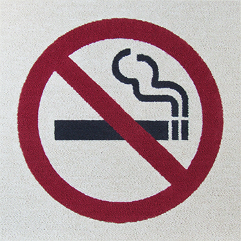 禁煙マークタイルカーペット画像