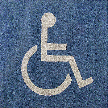 身障者マークタイルカーペット画像